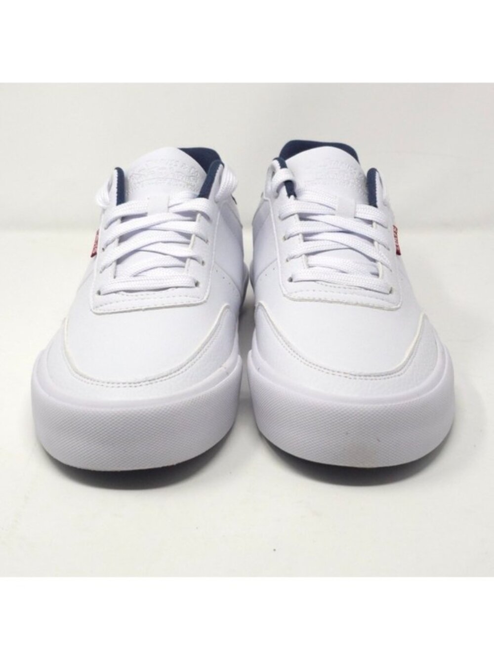 Levi’s Munro Sneakers White/Navy Low Top Size 8M - Picture 3 of 9